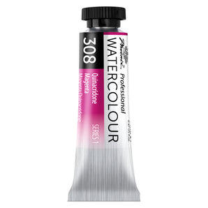 PHOENIX Professional Watercolor Paint Single Tubes 14ml -Quinacridone Magenta