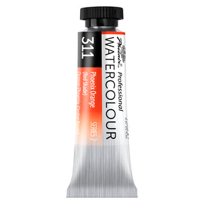 PHOENIX Professional Watercolor Paint Single Tubes 14ml -Phoenix Orange(Red Shade)