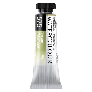 PHOENIX Terre Verte (Yellow Shade) Professional Watercolor Paint - 14ml Tube