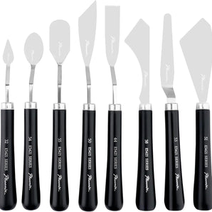 PHOENIX Flexible Palette Knife Set - 8 Pieces Stainless Steel Painting Knives with Gift Box, Art Knife Paint Spatula for Oil Acrylic Paint