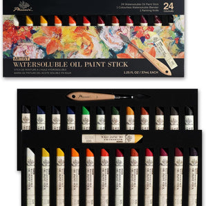 PHOENIX Artist Oil Paint Stick Sets - Large Soft Water-soluble Oil Pastels