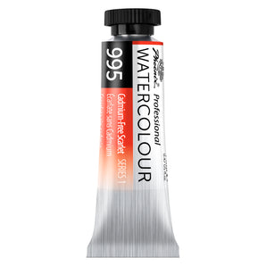 PHOENIX Professional Watercolor Paint Single Tubes 14ml -Cadmium-Free Scarlet