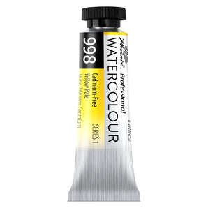 PHOENIX Professional Watercolor Paint Single Tubes 14ml -Cadmium-Free Yellow Pale