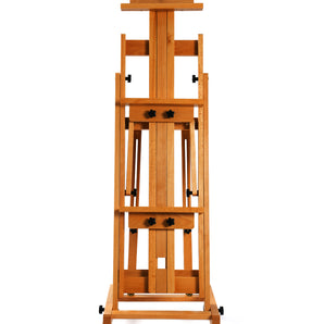 PHOENIX Beech Wood H-Frame Studio Easel with Locking Casters