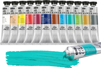 PHOENIX PO1240A-D Artist Oil Paint Set – 12 Creative Colors, 40ml