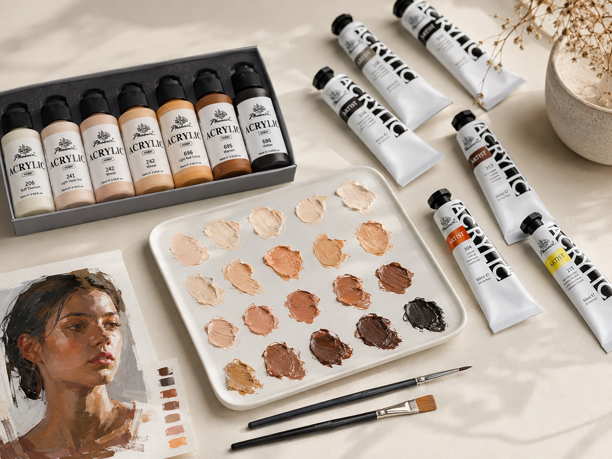 Acrylic Paint for Portraits: Colors, Sets and Working Properties