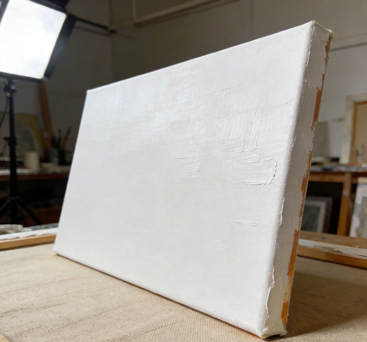 Traditional Oil Primed Canvas: Lead White Ground for Archival Oil Painting