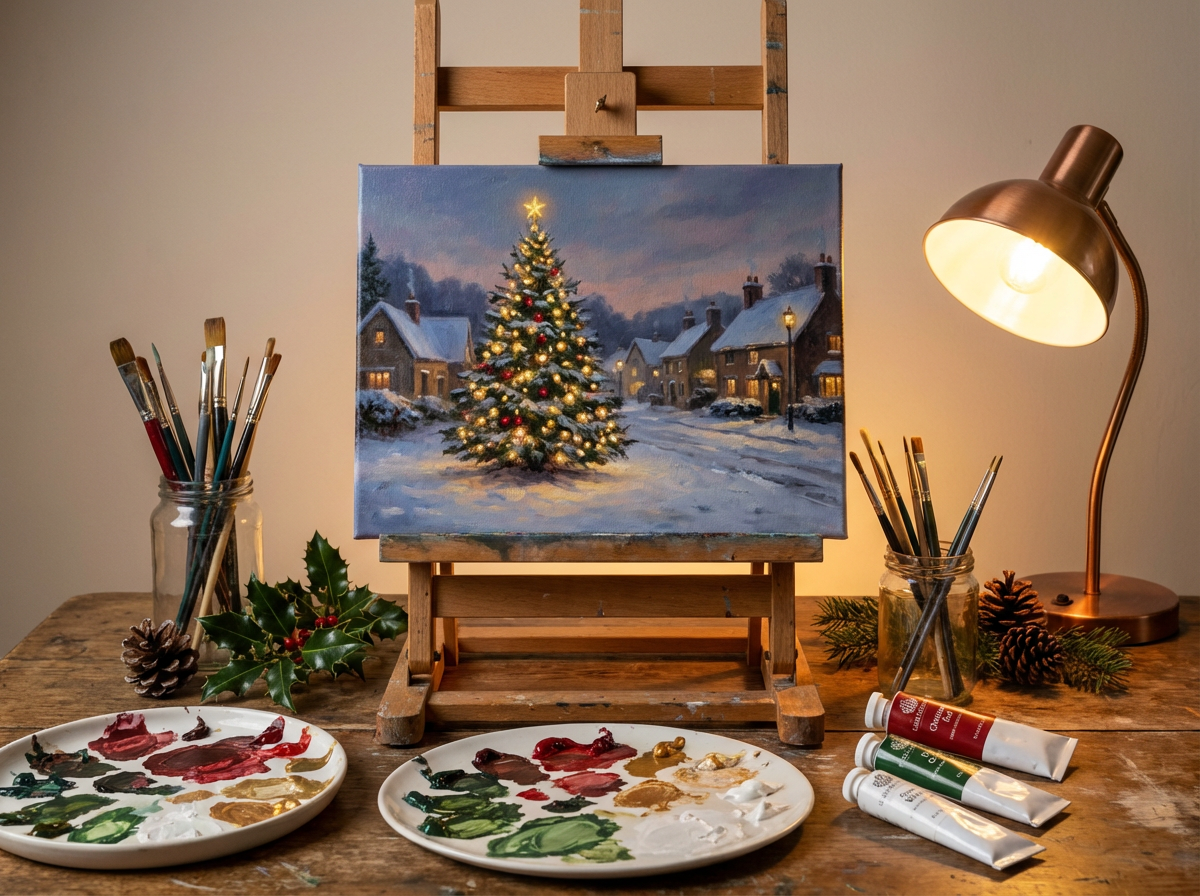 Great Christmas Painting Ideas: Festive Canvas Creations to Spark Holiday Joy
