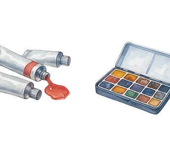 Watercolor Paint Tubes vs Half Pans
