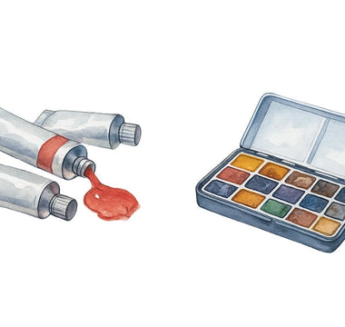 Watercolor Paint Tubes vs Half Pans
