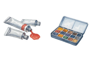 Watercolor Paint Tubes vs Half Pans