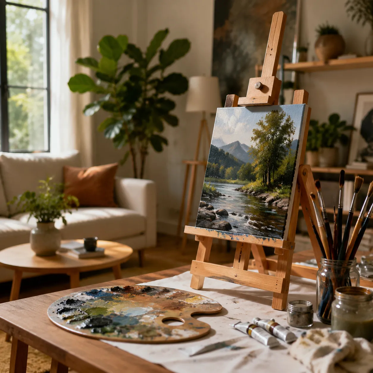 How to Use an Easel for Small Canvas Paintings at Home