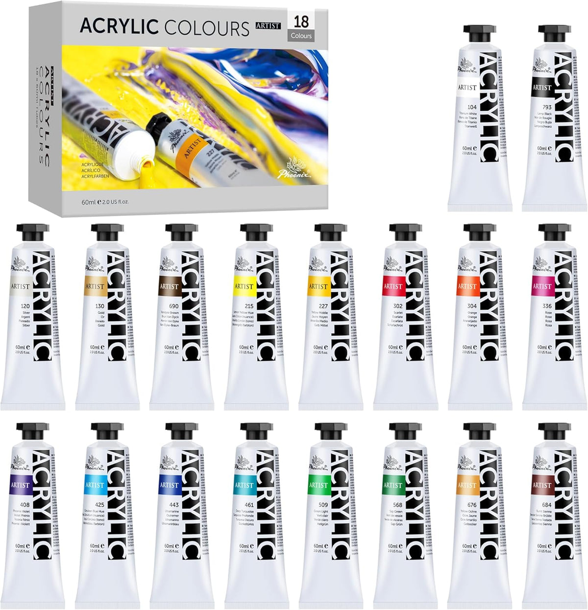 Professional Acrylic Paints
