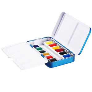 PHOENIX Artist Watercolor 12 24 48 Half Pan Colors Set