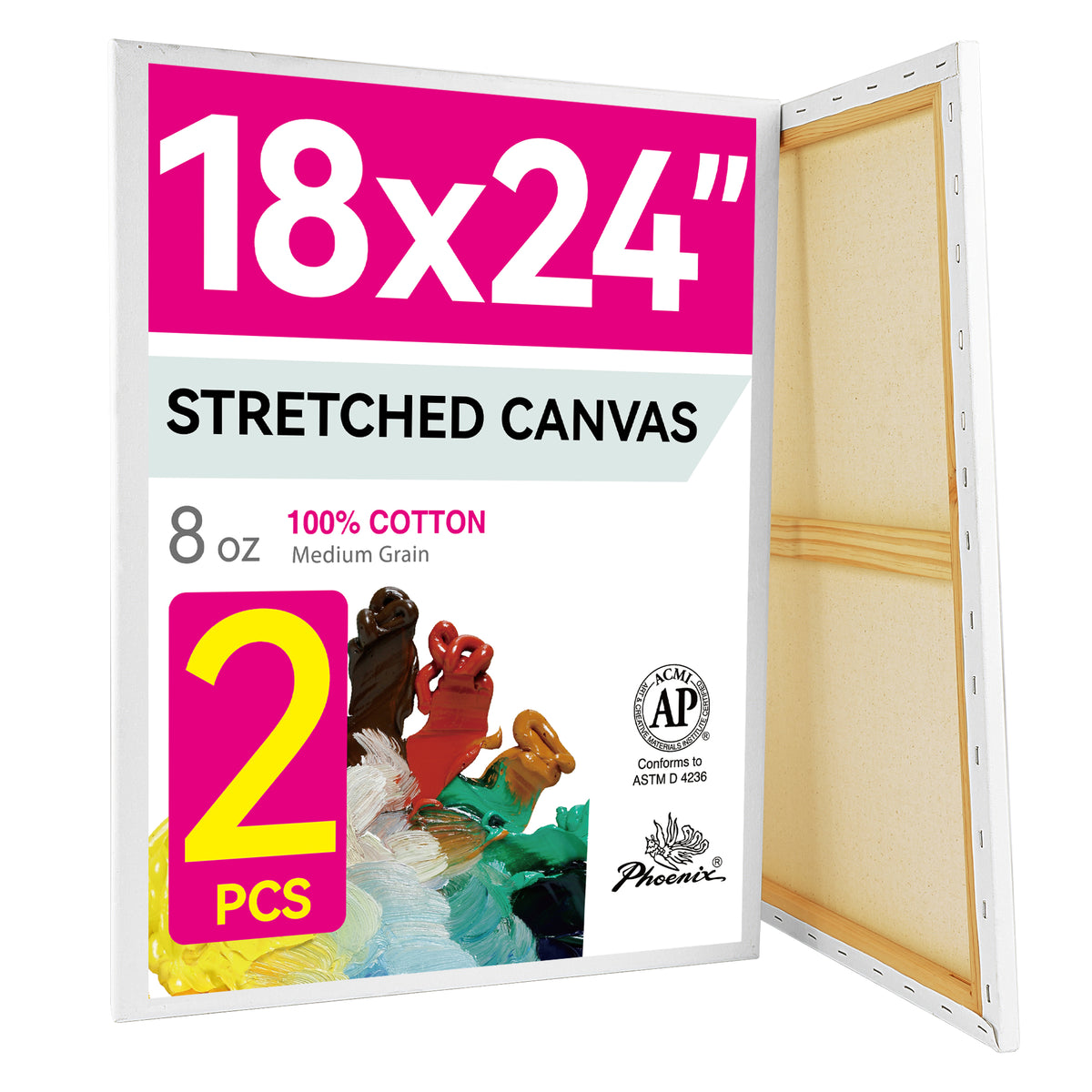 PHOENIX Studio Cotton Stretched Canvas 18X24IN