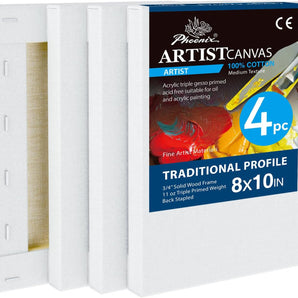 PHOENIX Artist Level Cotton Stretched Canvas Traditiobal & Gallery Series