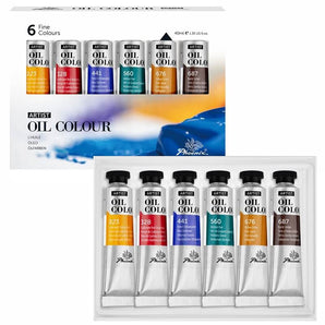 PHOENIX Artist-grade Oil Paint Set 6 Colors 40ML