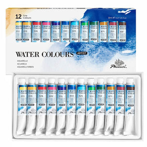 Artist Watercolor Tube 12 24 Colors Set x 8ML