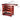 PHOENIX Red Walnut 5-Tier Rolling Art Supply Storage Cart