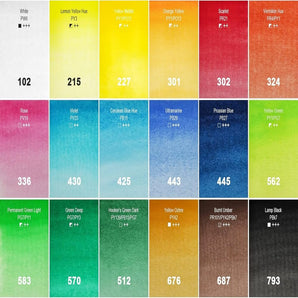AUREUO Travel Watercolor Classic 18 Colors Set