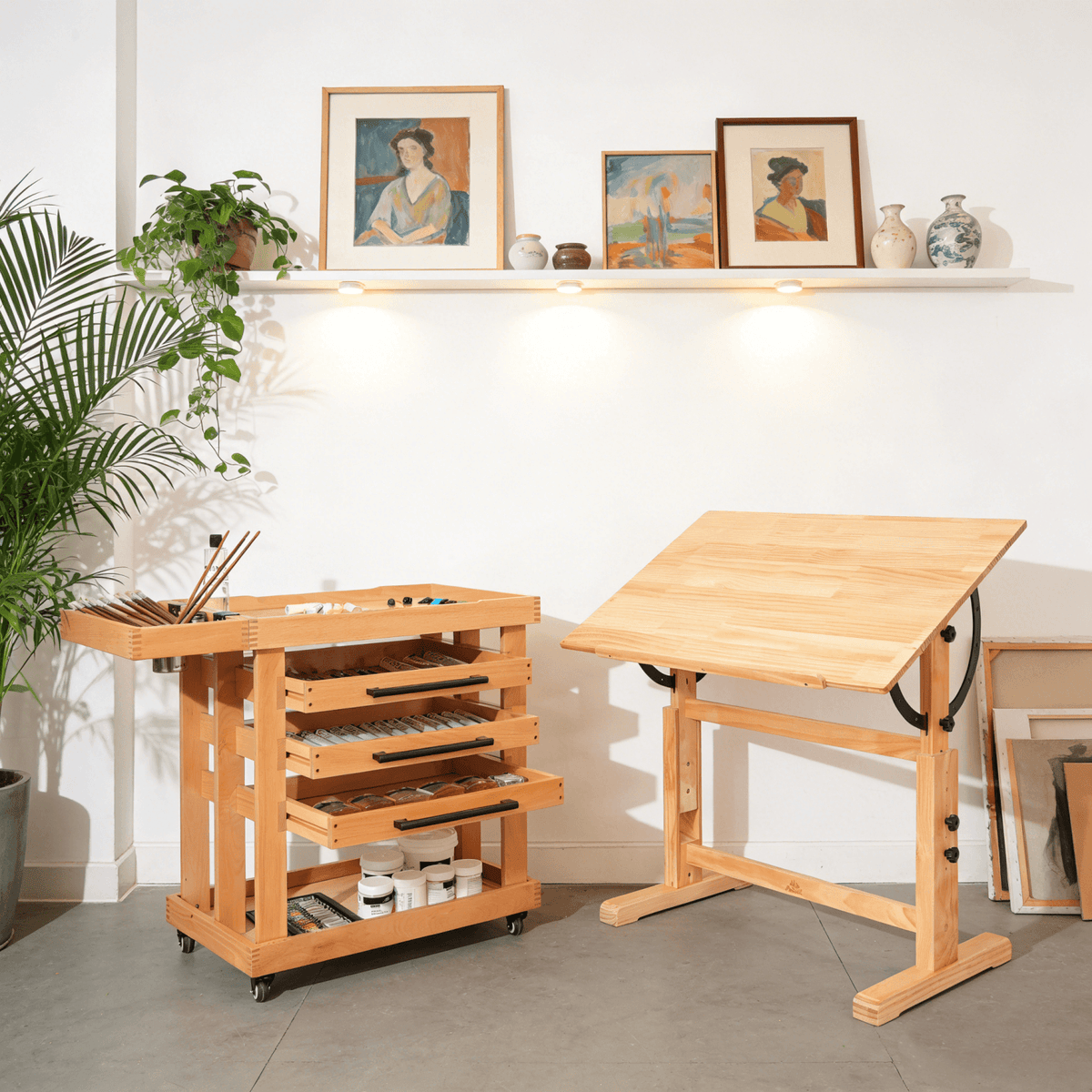 PHOENIX Artist Adjustable Wooden Drafting Table