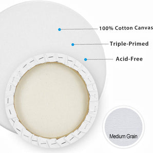 PHOENIX Round Stretched Canvas 6 Pack