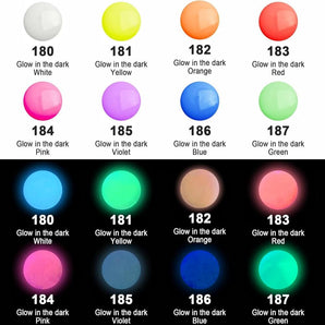 AUREUO Glow in the Dark Acrylic Paint 8 Colors 21ML