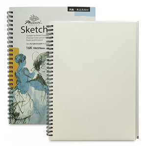 PHOENIX 160gsm Sketchbook 7.5x10.6" – Acid-Free for Pencil & Charcoal