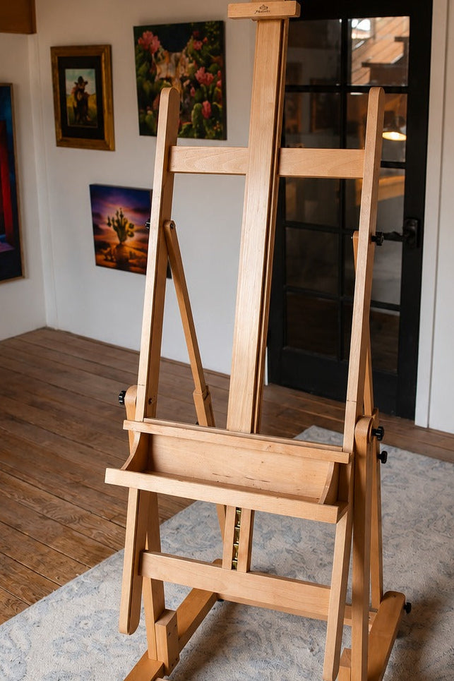 Enlarged Heavy-Duty H-Frame Easel with Tray