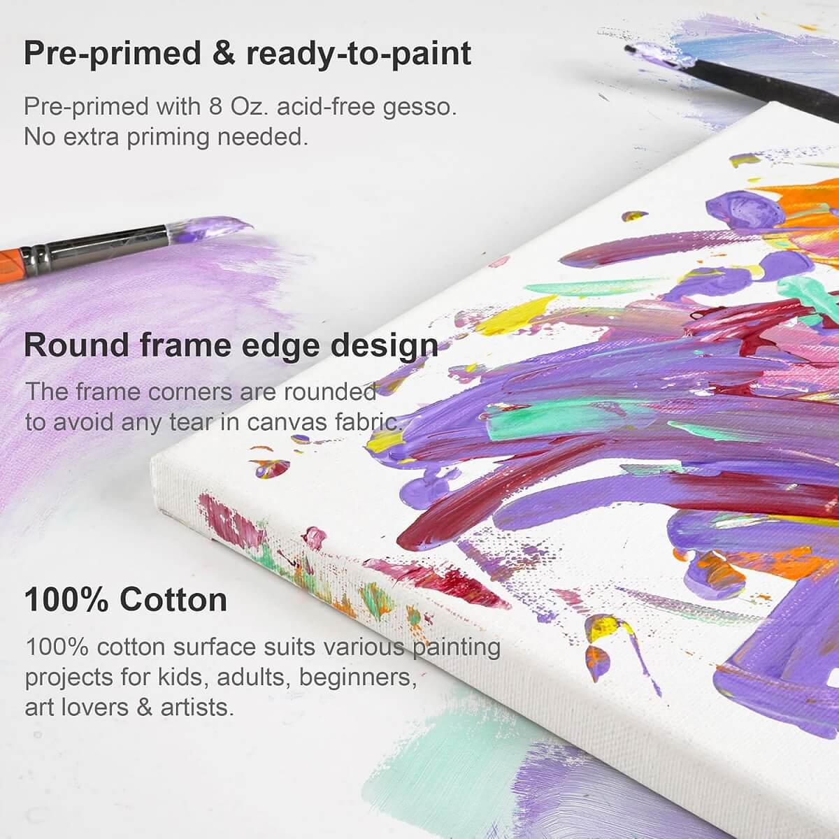 100% Natural Cotton Canvas 