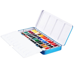 PHOENIX Artist Watercolor Paint Set – with Portable Tin Box, Ideal for Professional Artists, Beginners, Students, Hobbyists, and Art Classes