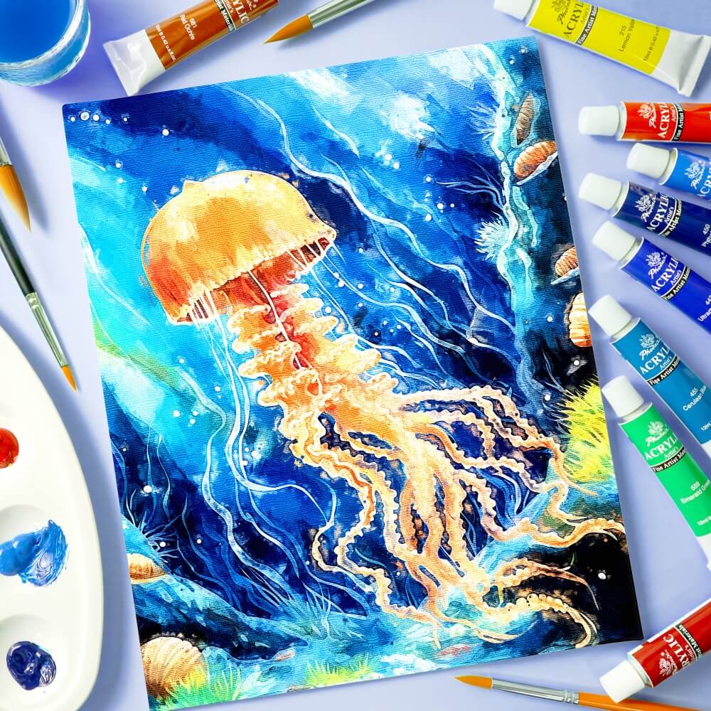 PHOENIX Studio 100% Cotton Canvas Panels  - Multi-Size Triple Primed Blank Art Boards
