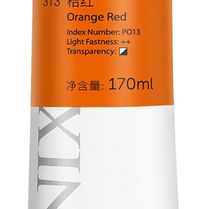 PHOENIX Studio Oil Paint Single Large Tube-Orange Red