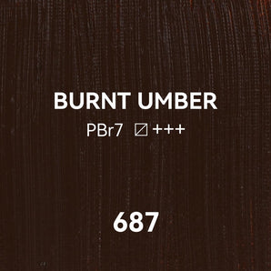 PHOENIX Studio Oil Paint Single Large Tube-Burnt Umber