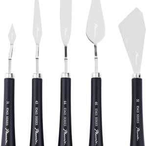 PHOENIX Palette Knife Set - 5-Piece Stainless Steel Painting Knives for Oil & Acrylic