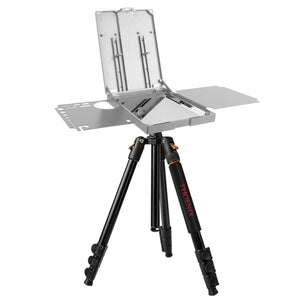 PHOENIX Aluminum Pochade Box Easel with Tripod - Silver