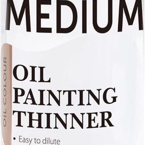 PHOENIX Oil Paint Thinner 500ml - 16.9 Fl Oz. Oil Brush Cleaner, Odorless Painting Diluent, Mineral Spirits Refined Solvent, Painting Medium for Artists