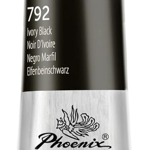 PHOENIX Artist Level Oil Paint Single Tube-Ivory Black