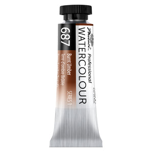 PHOENIX Professional Watercolor Paint Single Tubes 14ml -Burnt Umber