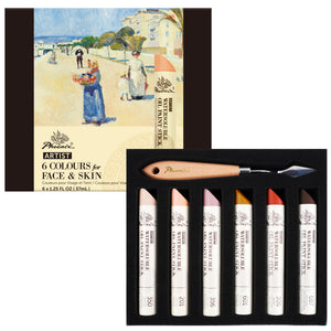 PHOENIX Water-Soluble Oil Paint Sticks - 6 Skin Tones, 37ml