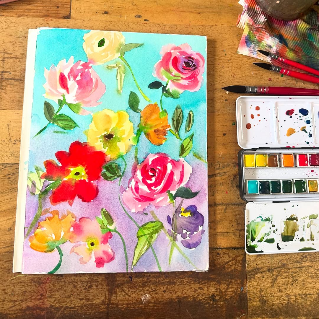 PHOENIX Artist Watercolor Set – 48 Half Pans in Metal Tin