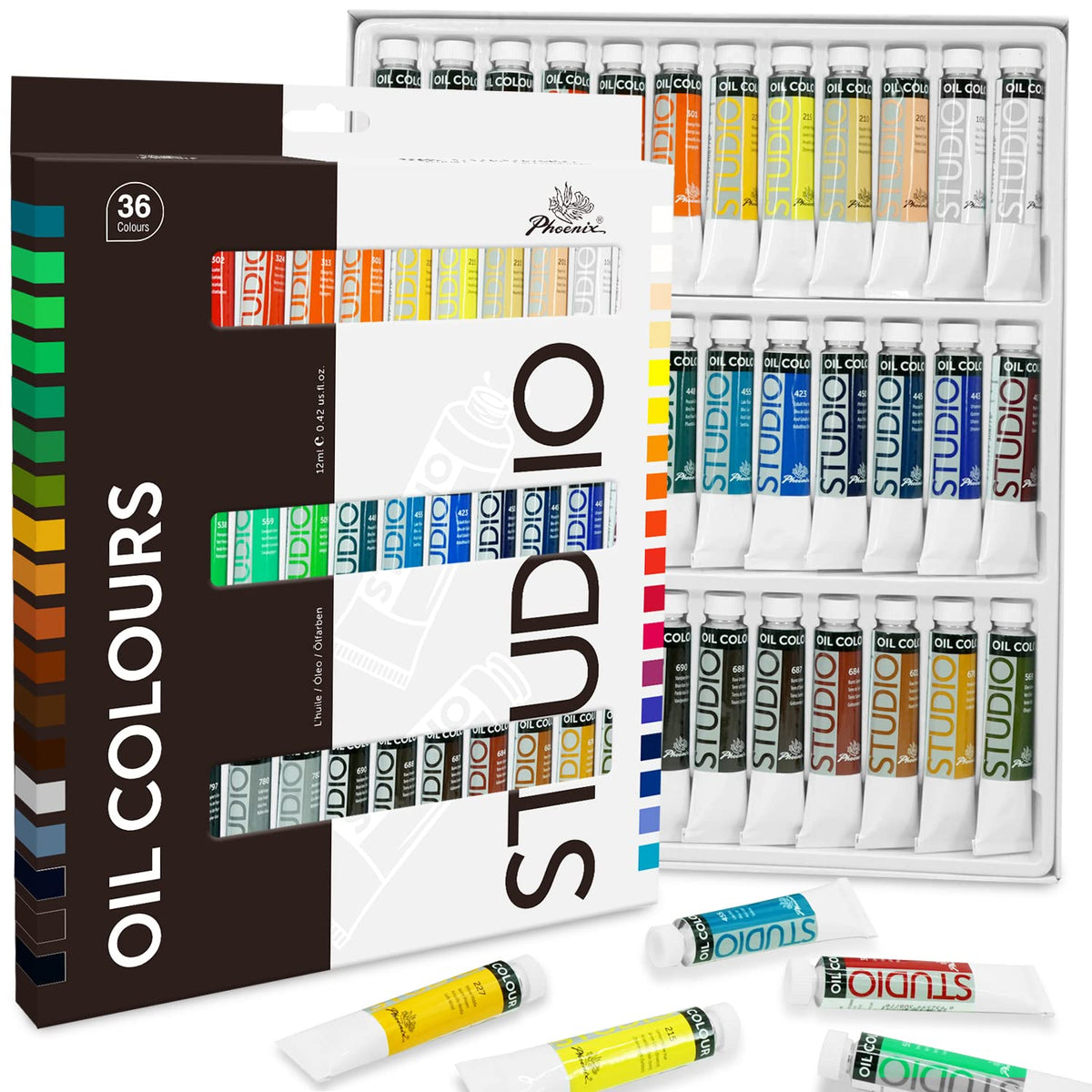 PHOENIX Vermilion Hue Studio Oil Paint Single Large Tube
