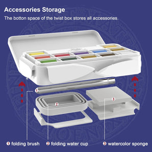 PHOENIX Twist Travel Watercolor Paint Set