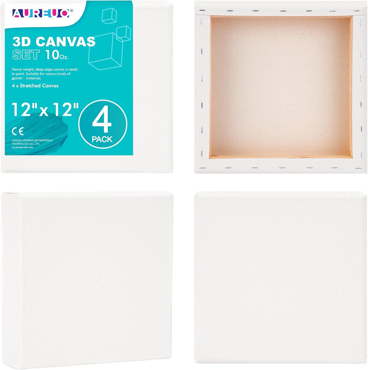AUREUO 1.5" Gallery Wrapped Canvas 10oz Cotton