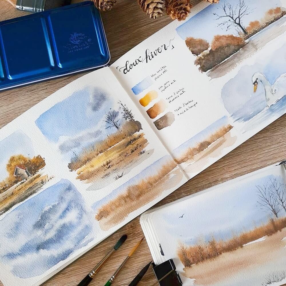 PHOENIX Professional Watercolor Paint Set - Portable Travel Watercolors for Adults, Artists