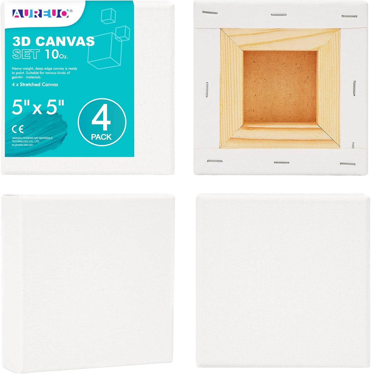 AUREUO 1.5" Gallery Wrapped Canvas 10oz Cotton