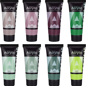 AUREUO Earth Tone Acrylic Paint Set 8*21ml Woodlands Colors