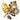 Landscape watercolor oak leaves and acorns