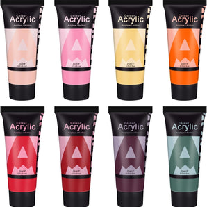 AUREUO Fall Colors Acrylic Paint Set-8*21ml Harvest Earth Tone