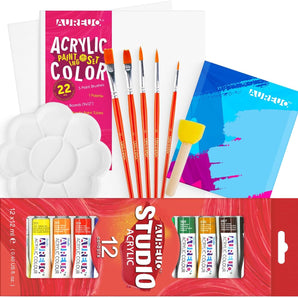 AUREUO Acrylic Painting Kit 22 Pack